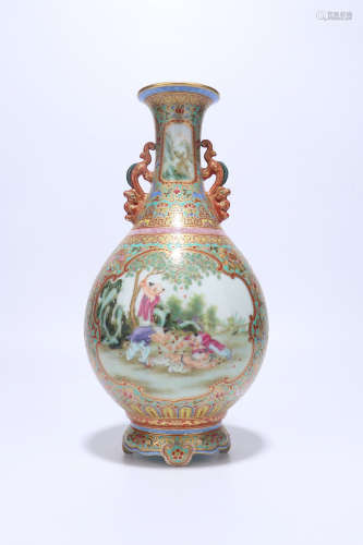 chinese qing dynasty famille rose porcelain 