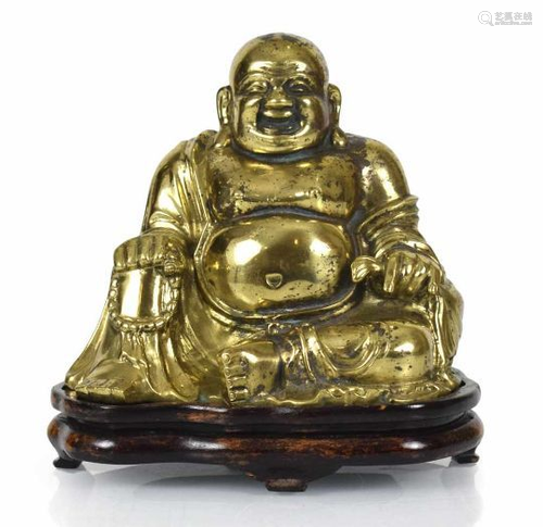 Bronze gilded Maitreya Buddha