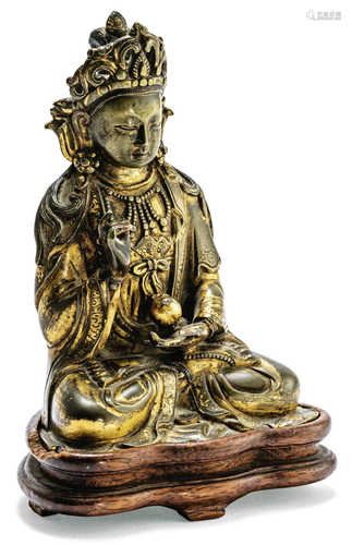 Bronze gilded statue of infinite longevity