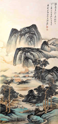 A landscape Chinese painting