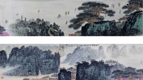 Chinese painting scroll of Wei zizhao