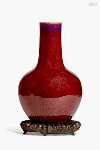 Red glaze ball bottle