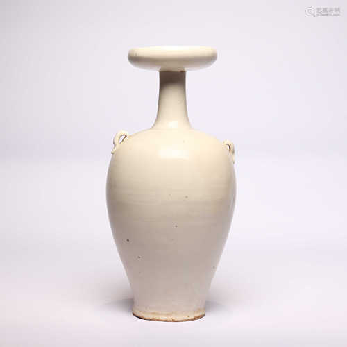 Spring vase with white glaze