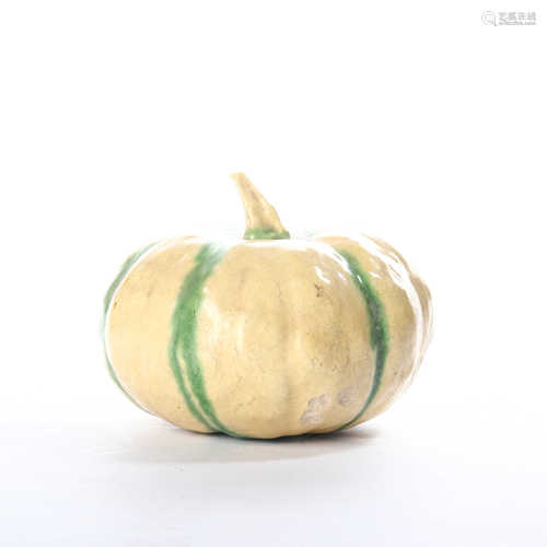 Original three color pumpkin ornaments in Xiangzhou kiln of Northern Qi Dynasty