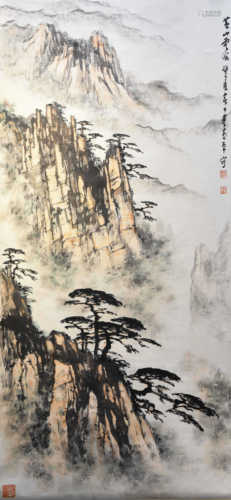 A landscape Chinese painting