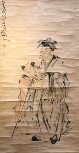 A Chinese painting of figures