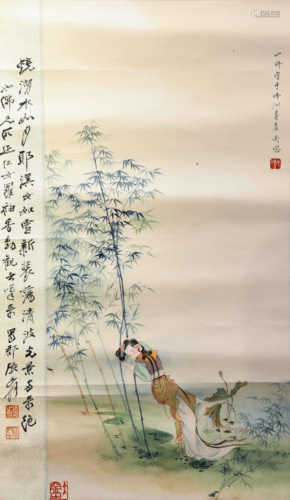 A Chinese painting of figures