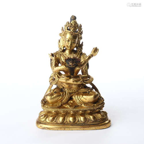 Bronze gilded statue of Acacia Buddha