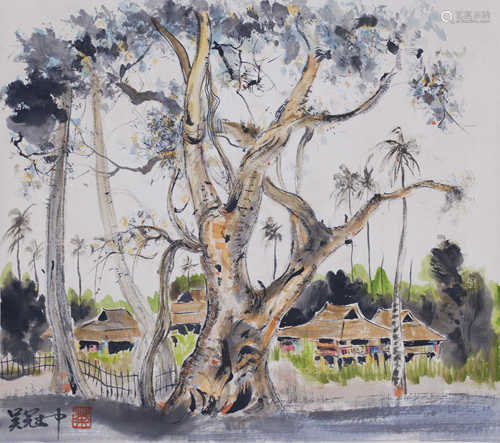 A Chinese painting by Wu Guanzhong