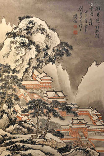 A landscape Chinese painting