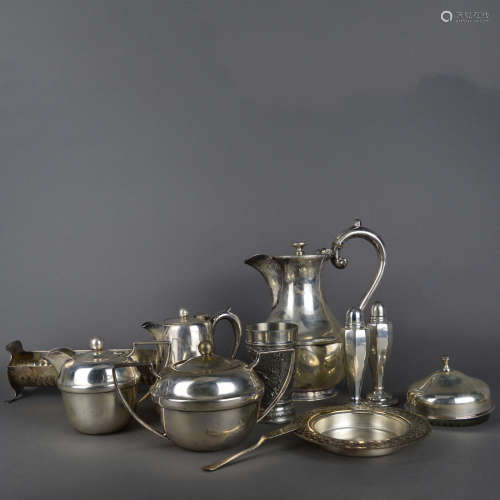 A Set of Chinese Silver Tableware
