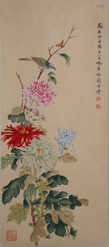 A Chinese Flower&bird Painting, Mei Lanfang Mark