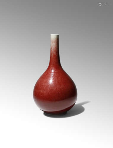 A CHINESE LANGYAO BOTTLE VASE, CHANGJINGPING KANGXI 1662-1722 The bulbous pear-shaped body supported