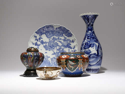 A COLLECTION OF JAPANESE PIECES MEIJI PERIOD AND LATER, 19TH AND 20TH CENTURY Comprising: two