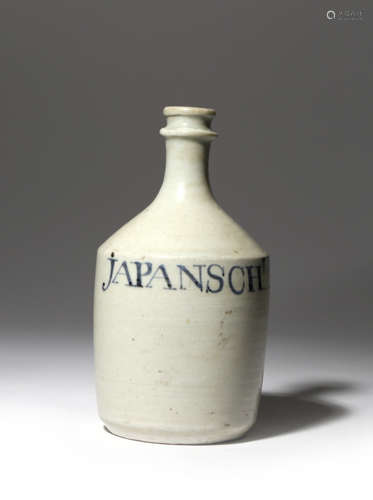 A JAPANESE ARITA SAKE BOTTLE, TOKKURI EDO PERIOD OR LATER, 19TH CENTURY OR LATER The bottle vase