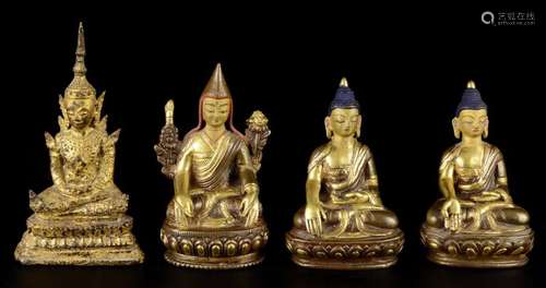 FOUR ALTAR STATUETTES