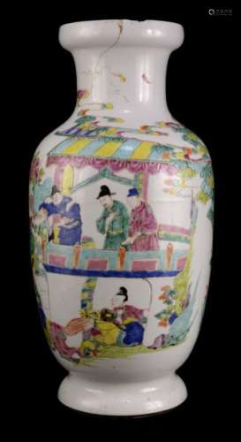 FAMILLE ROSE VASE