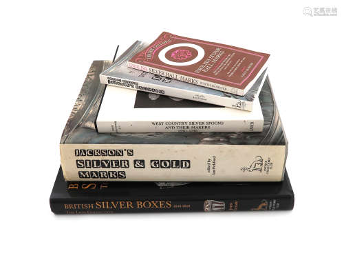 A small collection of five silver reference books, including: Culme, J., The Lion Collection, The