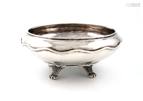 By Omar Ramsden, an Arts and Crafts silver bowl, London 1928, also inscribed 'OMAR RAMSDEN ME