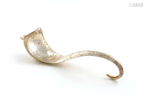 By Malcolm Appleby, a modern Scottish parcel-gilt Britannia standard silver ladle, Edinburgh 2009,