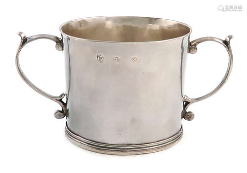 A rare Charles II West Country two-handled porringer, by John Peard, Barnstable, circa 1674,