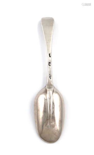 A George I silver Hanoverian pattern tablespoon, by Paul De Lamerie, London no date letter, circa