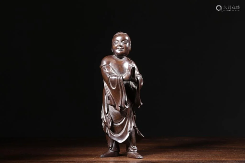 Republican Chinese Huangyang Wood Figural