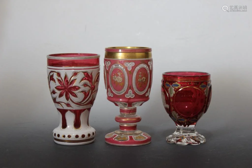 Three Glass Cups