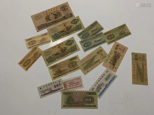 Group of Chinese Paper Money