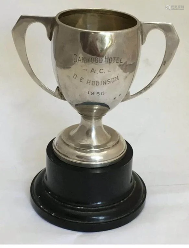 Vintage Sterling Silver Trophy Cup dating 1949