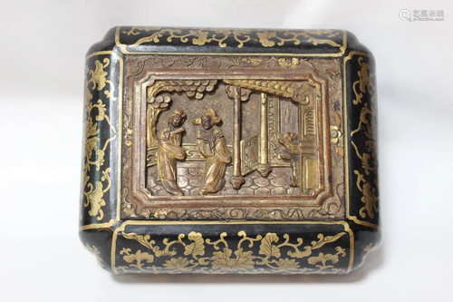 Chinese Lacquer Wood Box