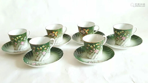 Imperial Russian Porcelain Cup Saucer Set