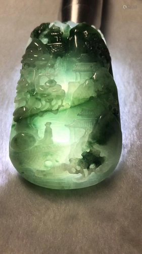 Chinese Jadeite Pendant