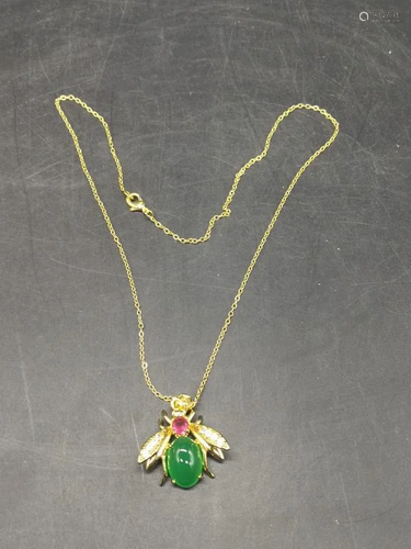 Chinese Green Necklace