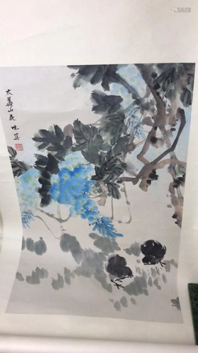 Chinese Ink Color Scroll