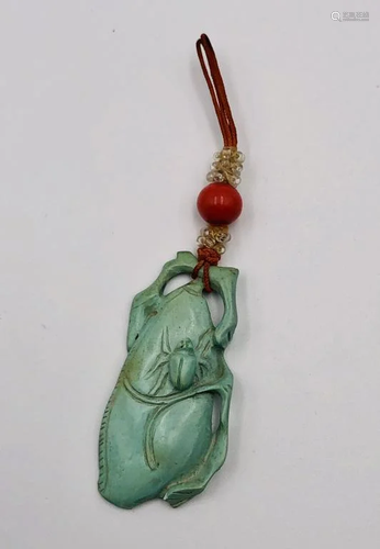 Chinese Palace Turquoise Pendant