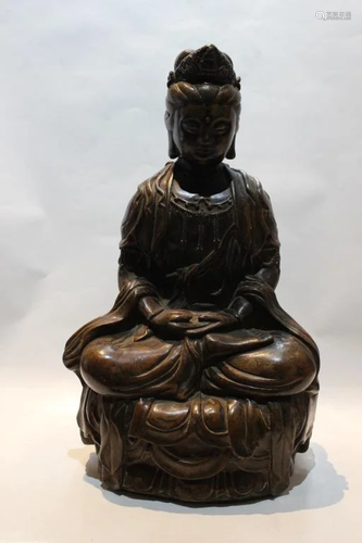 Chinese Bronze Guanyin