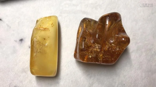 Two Amber Stone