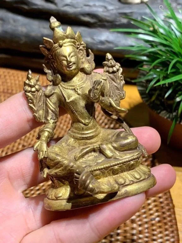 Chinese Gilt Bronze Buddha