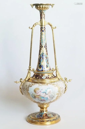 Antique French Sevres Porcelain Gilt Bronze