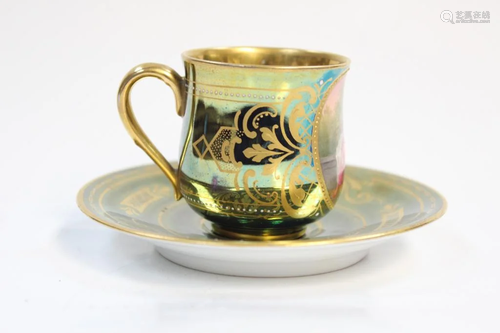 Royal Vienna Miniature Cup& Saucer