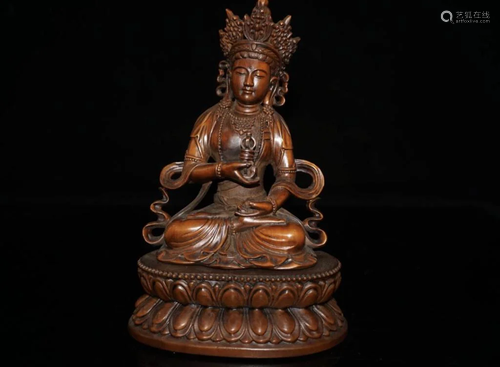 Chinese Huangyang Wood Buddha