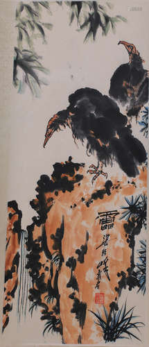 A Chinese Bald Eagle Painting