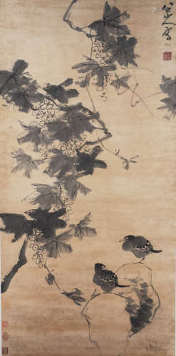 A Chinese Flower&bird Painting, Ba Da Shanren Mark