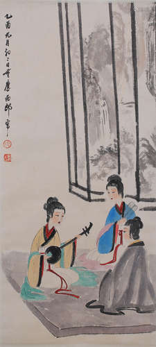 A Chinese Figures Painting