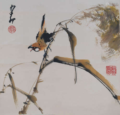 A Chinese Flower&bird Painting, Zhao Shao'ang Mark