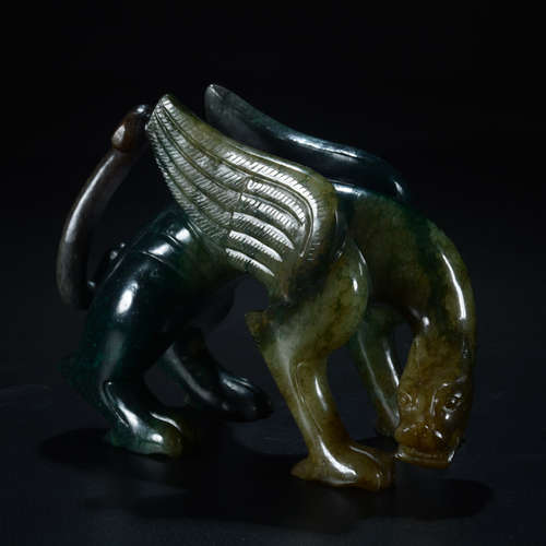 A Chinese Jade Beast Ornament