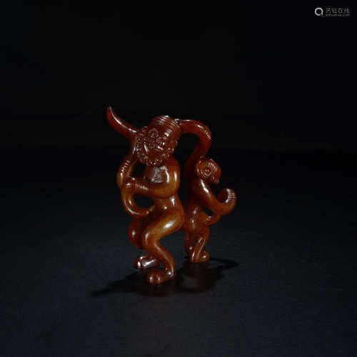 A Chinese Jade Figure Ornament