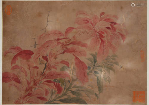 A Chinese Flower-and-plant Painting, Unknown Mark