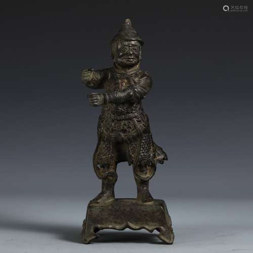 A Chinese Bronze Figure Statue